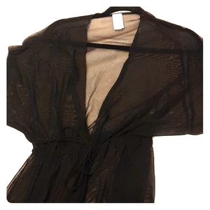 Long sheer kimono style robe